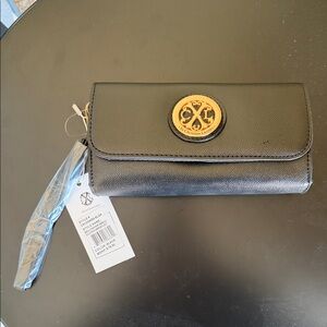 Christian Lacroix Black and Gold Wallet